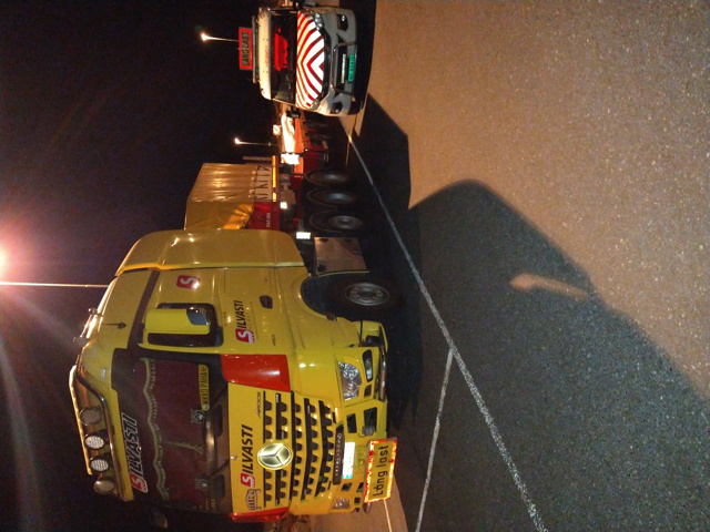 Fra Ørje til Florø - #rasktlevert ledsager en #transport fra #silvasti. #bredlast #spesialtransport #pilotcar #escortcar