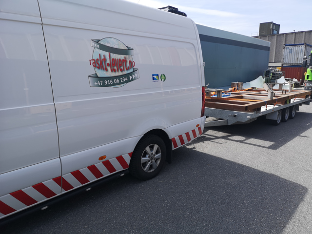 Raskt-Levert AS ekspressbil på vei fra Drammen til Verdal! - #rasktlevert #ekspressbil #fartskriver #kjøreoghviletid